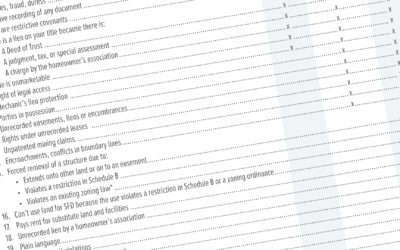 Comparing Title Insurance Coverage Types